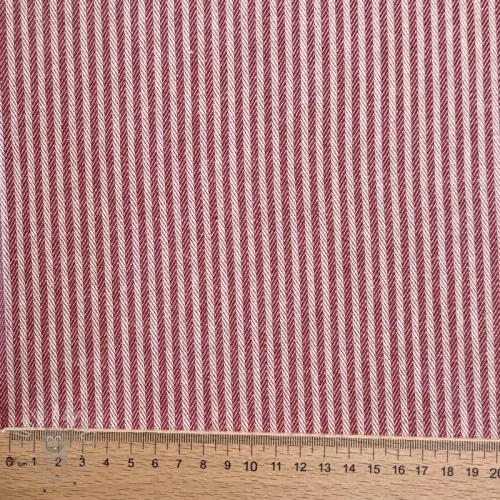 Sisustuskangas DOBBY Colored stripe cherry