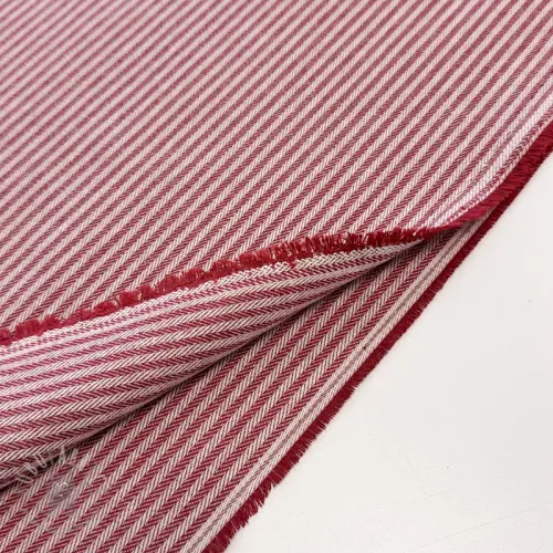 Sisustuskangas DOBBY Colored stripe cherry