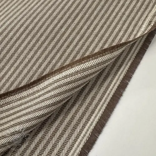 Sisustuskangas DOBBY Colored stripe coffee
