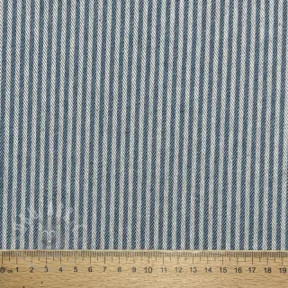 Sisustuskangas DOBBY Colored stripe blue
