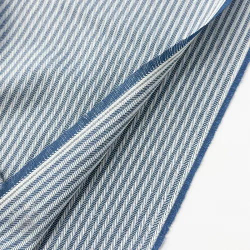 Sisustuskangas DOBBY Colored stripe blue