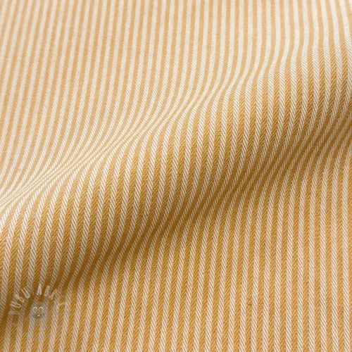 Sisustuskangas DOBBY Colored stripe ochre
