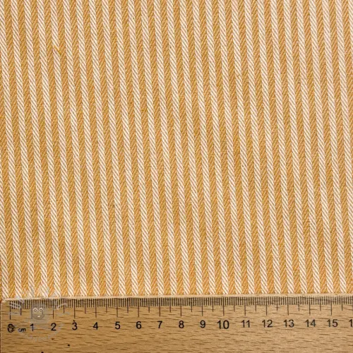 Sisustuskangas DOBBY Colored stripe ochre