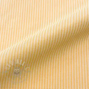 Sisustuskangas DOBBY Colored stripe warm yellow