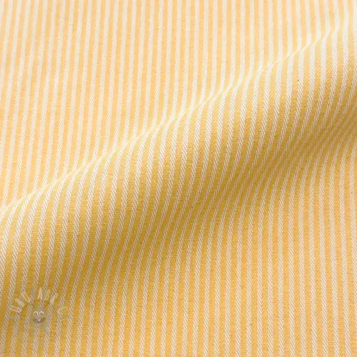 Sisustuskangas DOBBY Colored stripe warm yellow