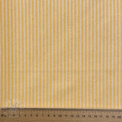 Sisustuskangas DOBBY Colored stripe warm yellow