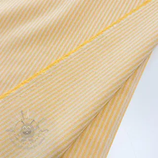 Sisustuskangas DOBBY Colored stripe warm yellow