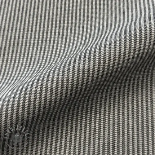 Sisustuskangas DOBBY Colored stripe graphite