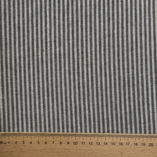 Dekoračná látka DOBBY Colored stripe graphite