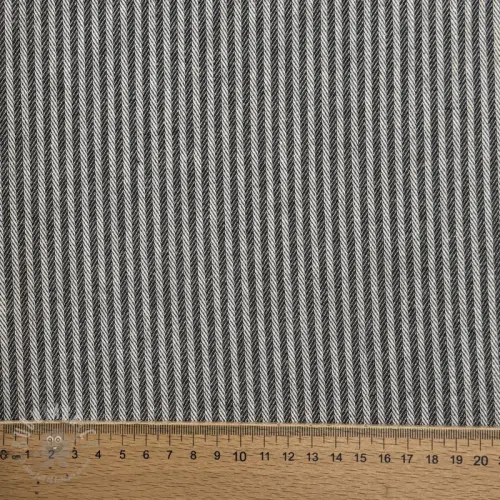Sisustuskangas DOBBY Colored stripe graphite