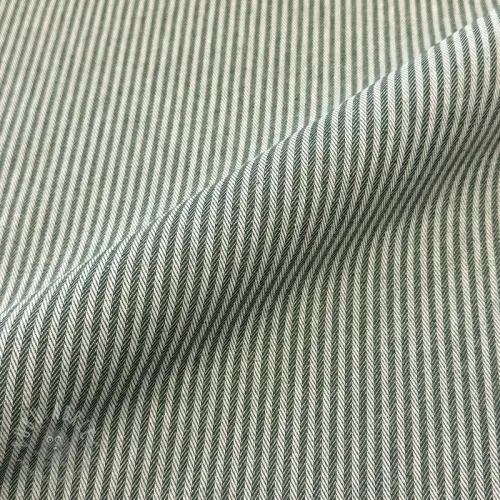 Sisustuskangas DOBBY Colored stripe bottle green