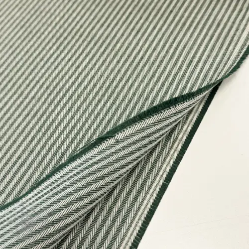 Sisustuskangas DOBBY Colored stripe bottle green