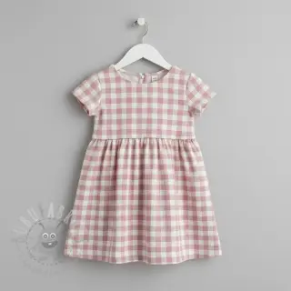 Puuvillakangas FLANNEL BIG Check light pink