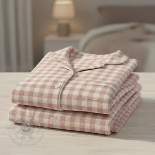 Puuvillakangas FLANNEL BIG Check light pink
