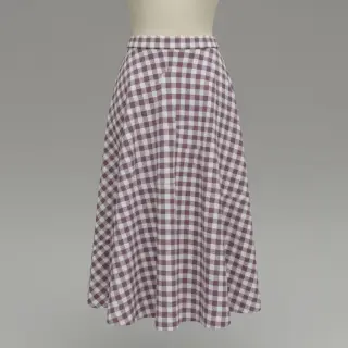 Bavlnená látka FLANNEL BIG Check mauve