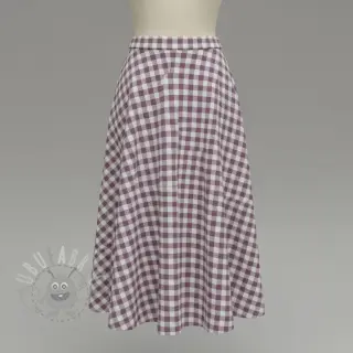 Puuvillakangas FLANNEL BIG Check mauve