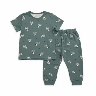 Bavlnená látka FLANNEL Zebras green