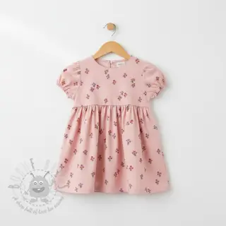Puuvillakangas FLANNEL Flowers light pink
