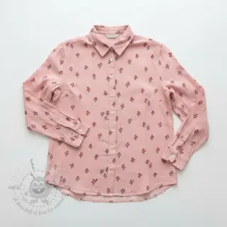 Puuvillakangas FLANNEL Flowers light pink