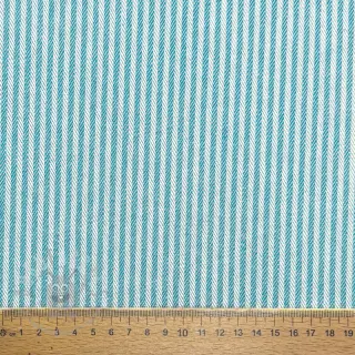 Sisustuskangas DOBBY Colored stripe turquoise
