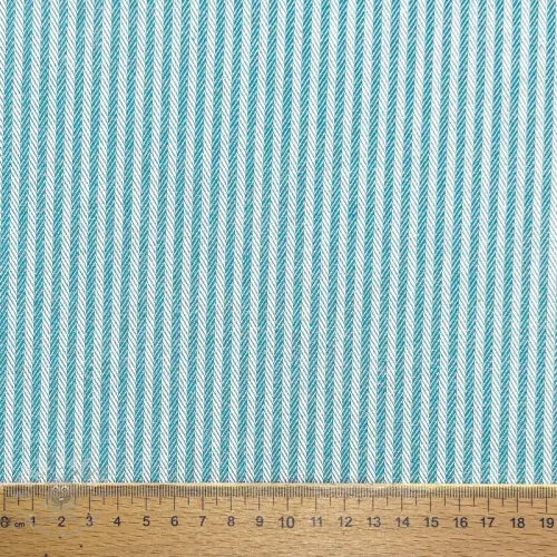 Sisustuskangas DOBBY Colored stripe turquoise