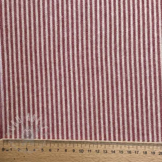 Sisustuskangas DOBBY Colored stripe burgundy