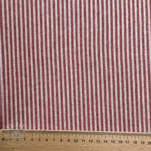 Sisustuskangas DOBBY Colored stripe burgundy