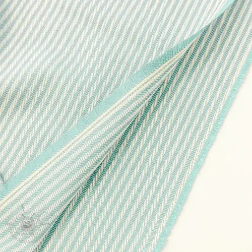 Sisustuskangas DOBBY Colored stripe mint