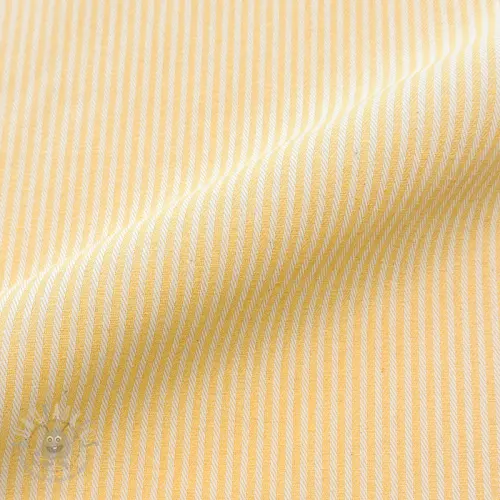 Sisustuskangas DOBBY Colored stripe pastel yellow