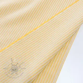 Sisustuskangas DOBBY Colored stripe pastel yellow