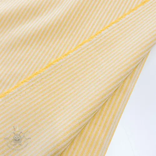 Sisustuskangas DOBBY Colored stripe pastel yellow