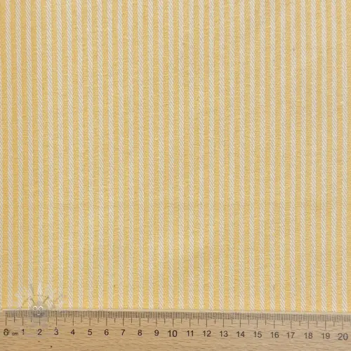 Sisustuskangas DOBBY Colored stripe pastel yellow