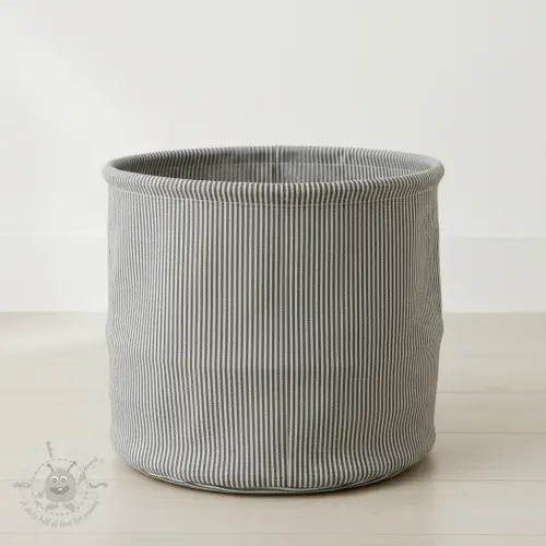 Sisustuskangas DOBBY Colored stripe graphite