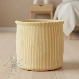 Sisustuskangas DOBBY Colored stripe pastel yellow
