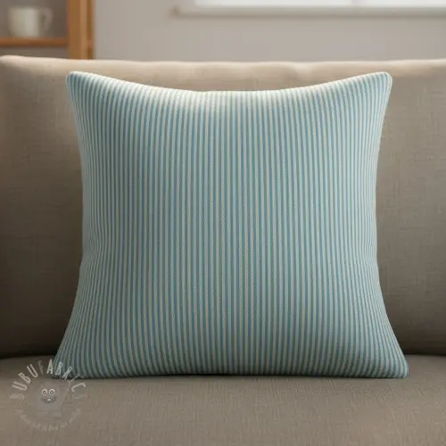 Sisustuskangas DOBBY Colored stripe turquoise