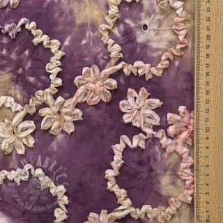 Puuvillakangas TIE DYE EMBROIDERY Eva tape design D
