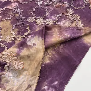Puuvillakangas TIE DYE EMBROIDERY Eva tape design D