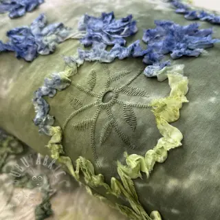 Puuvillakangas TIE DYE EMBROIDERY Eva tape design Ja