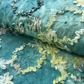 Puuvillakangas TIE DYE EMBROIDERY Eva tape design B