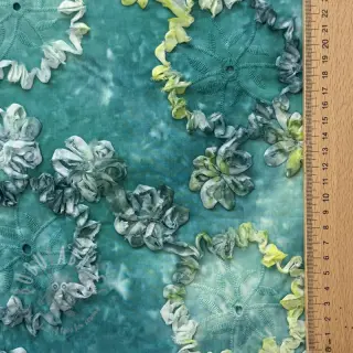 Puuvillakangas TIE DYE EMBROIDERY Eva tape design B