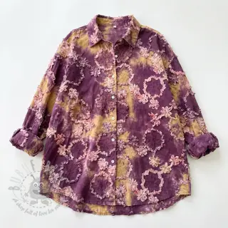 Puuvillakangas TIE DYE EMBROIDERY Eva tape design D