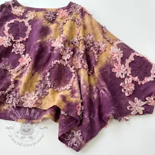 Puuvillakangas TIE DYE EMBROIDERY Eva tape design D