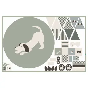 Bavlnená látka Dog PANEL digital print