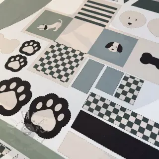 Puuvillakangas Dog PANEL digital print