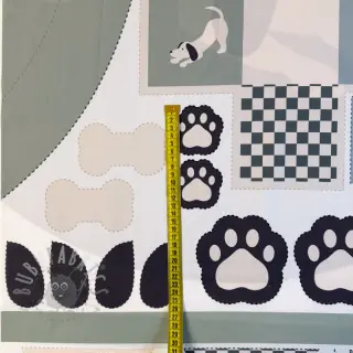 Puuvillakangas Dog PANEL digital print