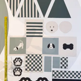 Puuvillakangas Dog PANEL digital print