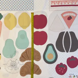 Puuvillakangas Farmers market PANEL digital print