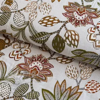 Sisustuskangas jacquard Soliman allover blanc
