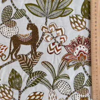 Sisustuskangas jacquard Soliman allover blanc