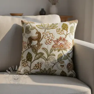 Sisustuskangas jacquard Soliman allover blanc